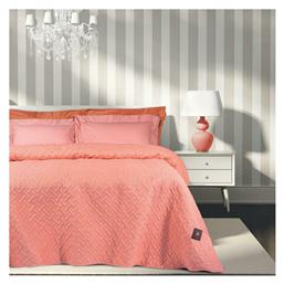2485 Κουβερλί Υπέρδιπλο Microfiber Κοραλί 220x240cm Greenwich Polo Club