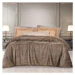 2499 Κουβέρτα Fleece Υπέρδιπλη 220x240εκ. Καφέ Greenwich Polo Club