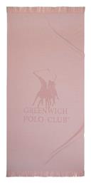 3782 Πετσέτα Θαλάσσης με Κρόσσια Ροζ 170x80εκ. Greenwich Polo Club