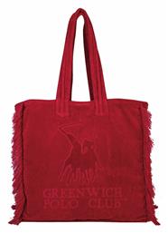 Υφασμάτινη Τσάντα Θαλάσσης Κόκκινη Greenwich Polo Club