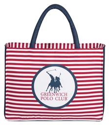 Υφασμάτινη Τσάντα Θαλάσσης Κόκκινη Greenwich Polo Club