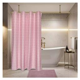 Κουρτίνα Μπάνιου Υφασμάτινη 200x180cm Nude Greenwich Polo Club