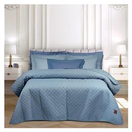 Κουβερλί Υπέρδιπλο Microfiber Μπλε 220x240cm Greenwich Polo Club