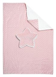 Κουβέρτα Αγκαλιάς & Λίκνου Fleece Pink, White 75x100εκ. Greenwich Polo Club
