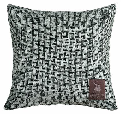 Μαξιλάρι Καναπέ 2767 Μαύρο - Μέντα 42x42εκ. Greenwich Polo Club