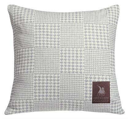 Μαξιλάρι Καναπέ 2784 Γκρι / Εκρού 42x42εκ. Greenwich Polo Club