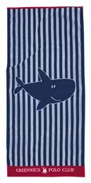 Παιδική Πετσέτα Θαλάσσης Κόκκινη Καρχαρίες Greenwich Polo Club