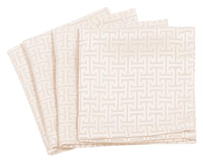 Πετσέτα Φαγητού Σετ 4τμχ 3009 Ivory 40x40εκ. Greenwich Polo Club