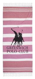 Greenwich Polo Club Πετσέτα Θαλάσσης Παρεό με Κρόσσια Ροζ 170x80εκ. από το 24home