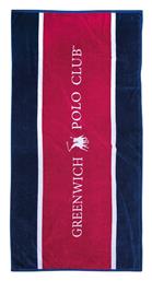 Πετσέτα Θαλάσσης Βαμβακερή Κόκκινη Greenwich Polo Club