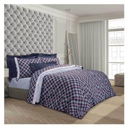 Σετ Σεντόνια King Size 260x280εκ. 2171 Κοκκινο - Λευκο - Μπλε Greenwich Polo Club