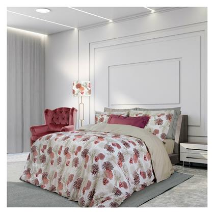 Σετ Σεντόνια Μονά 170x260εκ. 2120 Κοκκινο / Κρεμ Greenwich Polo Club