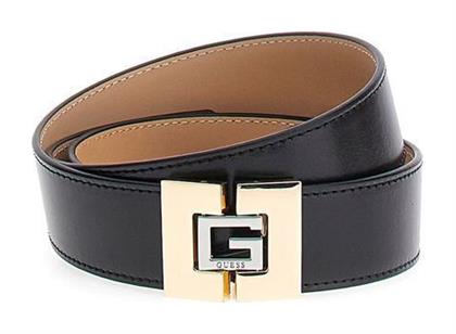 Δερμάτινη Γυναικεία Ζώνη Μαύρη Guess