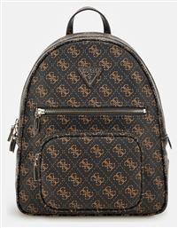 Elements Γυναικεία Τσάντα Πλάτης Καφέ Guess