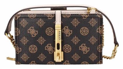 Γυναικεία Τσάντα Χιαστί Καφέ Guess