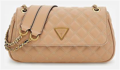 Γυναικεία Τσάντα Ώμου Μπεζ Guess