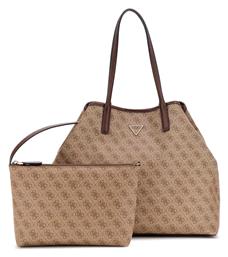 Σετ Γυναικεία Τσάντα Tote Χειρός Μπεζ Guess