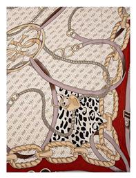 Γυναικείο Μεταξωτό Φουλάρι Καφέ Guess