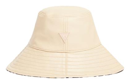 Γυναικείο Ψάθινο Καπέλο Bucket Μπεζ Guess