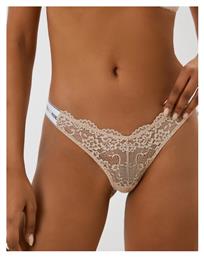 Γυναικείο String με Δαντέλα Μπεζ Guess