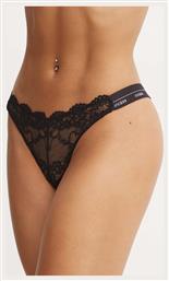 Γυναικείο String με Δαντέλα Black Guess