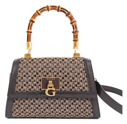 HWJK7875210 Γυναικεία Τσάντα Χιαστί Καφέ Guess