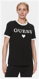 K8fq4 Γυναικείο T-shirt Μαύρο Guess