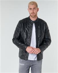 Ανδρικό Μπουφάν από Δερματίνη Biker Μαύρο M02L46WCQD0-JBLK Guess