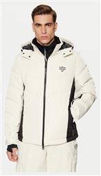 M4PL3U WH0K0 Ανδρικό Μπουφάν για Σκι & Snowboard Λευκό Guess