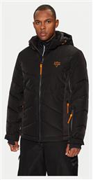 M4PL3U WH0K0 Ανδρικό Μπουφάν για Σκι & Snowboard Μαύρο Guess