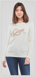 Μακρυμάνικη Γυναικεία Μπλούζα Λευκή Guess
