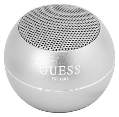 Mini Ηχείο Bluetooth 3W με Διάρκεια Μπαταρίας έως 4 ώρες Ασημί Guess