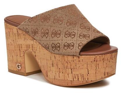Mules με Χοντρό Ψηλό Τακούνι σε Χρώμα Guess