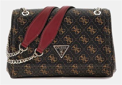 Noelle Convertible Γυναικεία Τσάντα Χιαστί Καφέ Guess