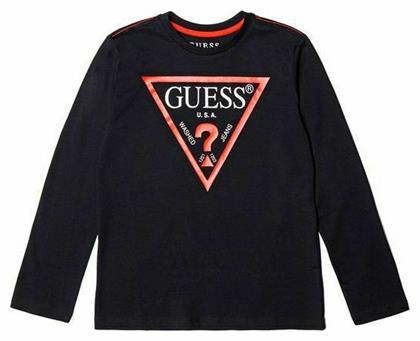 Παιδική Μπλούζα Μακρυμάνικη Μαύρη Guess