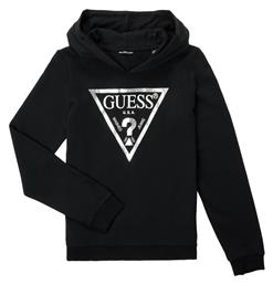 Παιδικό Φούτερ με Κουκούλα Μαύρο Guess