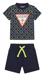 Παιδικό Σετ με Σορτς 2τμχ Navy Μπλε Guess