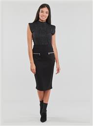 Pencil Ψηλόμεση Midi Φούστα σε Μαύρο χρώμα Guess