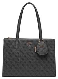 Power Play Γυναικεία Τσάντα Tote Χειρός Μαύρη Guess