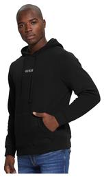 Roy Ανδρικό Φούτερ με Κουκούλα και Τσέπες Jet Black Guess