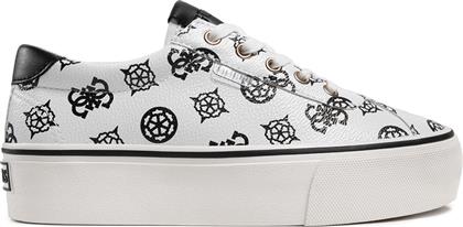 Guess Sanam Γυναικεία Flatforms Sneakers Λευκά από το Z-mall