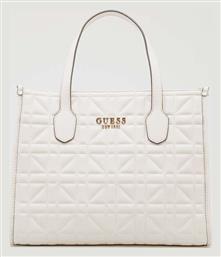 Silvana Γυναικεία Τσάντα Χειρός Μπεζ Guess