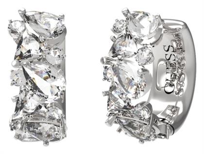 Σκουλαρίκια από Ατσάλι με Πέτρες Guess