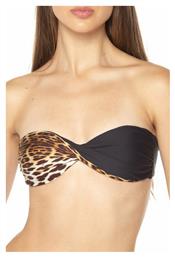 Guess Strapless Bikini Top Animal Print Μαύρο από το Z-mall