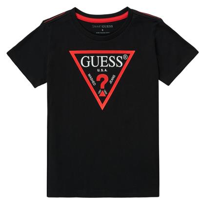 Guess Theronn Παιδικό T-shirt Μαύρο από το Modivo