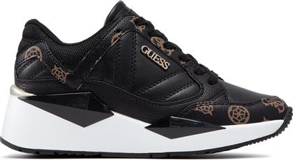 Guess Traves Γυναικεία Sneakers Μαύρα από το Troumpoukis