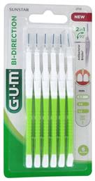 GUM Bi-Direction 2 in 1 Μεσοδόντια Βουρτσάκια με Λαβή 0.7mm Λευκά 6τμχ από το Pharm24