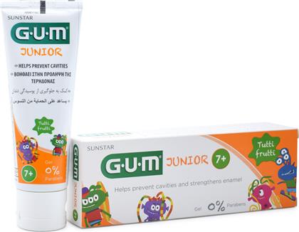 GUM Οδοντόκρεμα Junior 50ml με Γεύση Tutti-Frutti για 7+ χρονών