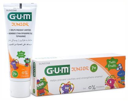 Οδοντόκρεμα Junior 50ml με Γεύση Tutti-Frutti για 7+ χρονών GUM