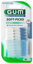 Soft Picks Μεσοδόντιες Οδοντογλυφίδες Extra Large Πράσινες 40τμχ GUM